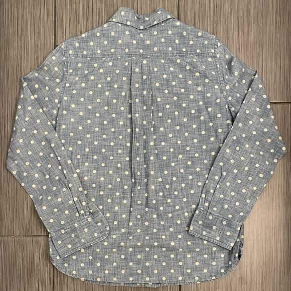 Land’s End Canvas 1963 Button Down Shirt. Polka Dot Chambray. Size XS. - Picture 6 of 6